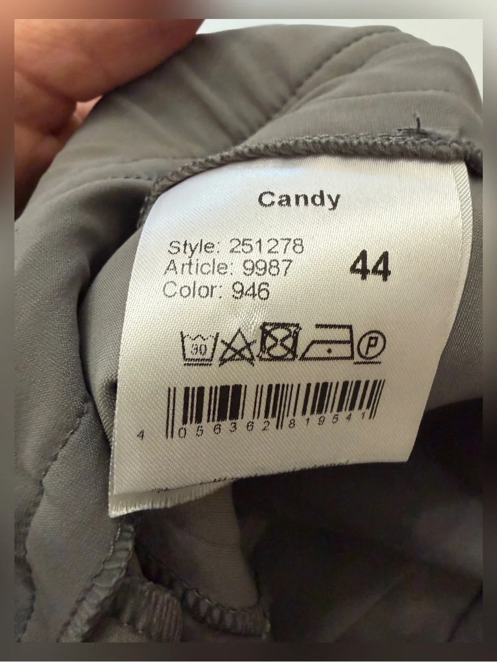 Rafaello Rossi Candy Jogger Gray Active Jogger Pants - 44